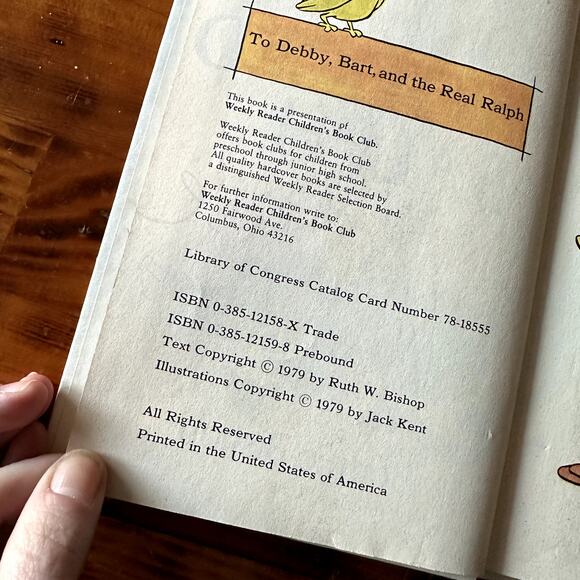 Vintage 1979 No One Noticed Ralph Hardcover Book - Picture 4 of 11